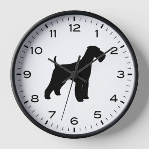 Airedale Terrier hondenras silhouet