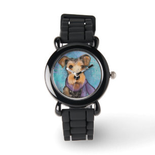 Airedale Terrier Horloge