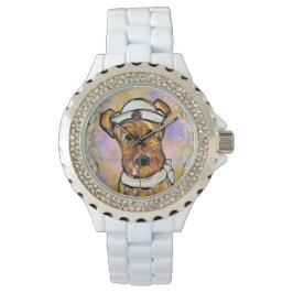 AIREDALE TERRIER HORLOGE