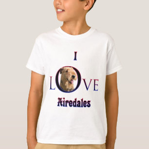 Airedale Terrier Ik Liefde T-shirt