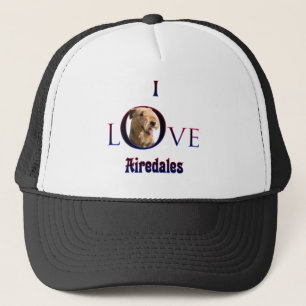 Airedale Terrier Ik Liefde Trucker Pet