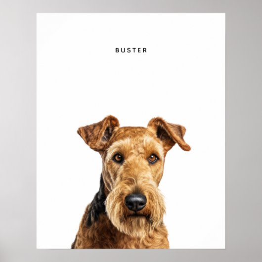 Airedale Terrier Impression personnalisée (Devant)