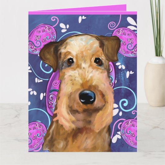 AIREDALE TERRIËR KAART (Voorkant)