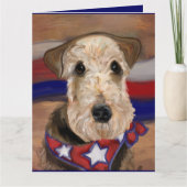 AIREDALE TERRIER KAART (Voorkant)