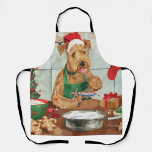 Airedale Terrier Kerstbakken: Feestelijke Kerst Schort