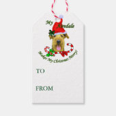 Airedale Terrier-kerstcadeaus Cadeaulabel (Voorkant)