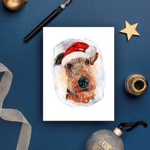 Airedale Terrier-kerstcadeaus voor liefhebbers van Feestdagenkaart