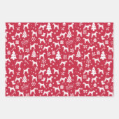 Airedale Terrier Kerstmis Inpakpapier Vel (Voorkant 3)