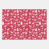 Airedale Terrier Kerstmis Inpakpapier Vel (Voorkant)