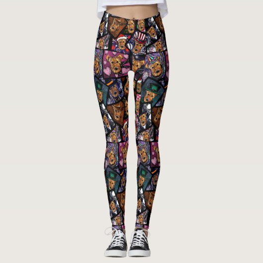 AIREDALE TERRIËR LEGGINGS (Voorkant)