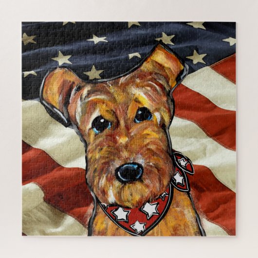 AIREDALE TERRIËR LEGPUZZEL (Verticaal)