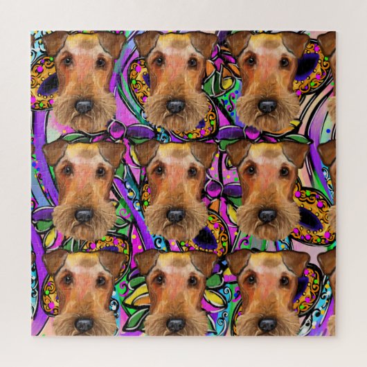 AIREDALE TERRIER LEGPUZZEL (Verticaal)