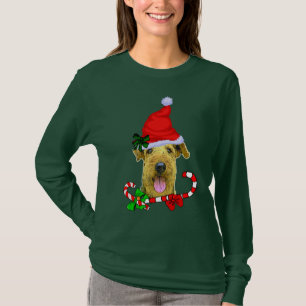 Airedale Terrier Lovers Kerstmis T-shirt