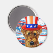 AIREDALE TERRIËR MAGNEET (Voorkant / Achterkant)