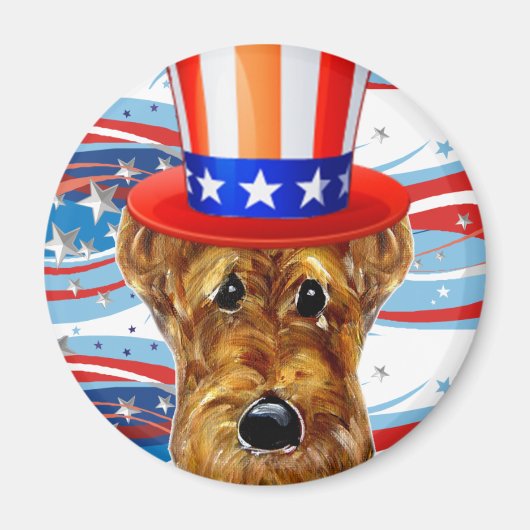 AIREDALE TERRIËR MAGNEET (Voorkant)