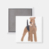 Airedale Terrier Magneet (Voorkant / Achterkant)