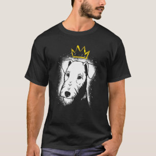 Airedale Terrier met Kroon T-shirt