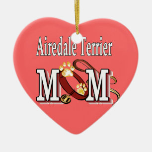 Airedale Terrier MOM Keramisch Ornament