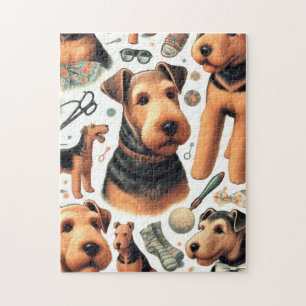  Airedale Terrier Naadloos Legpuzzel