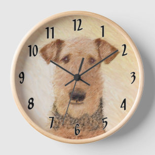 Airedale Terrier Painting - Cute Original Art