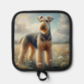 Airedale Terrier Pannenlap (Voorkant)