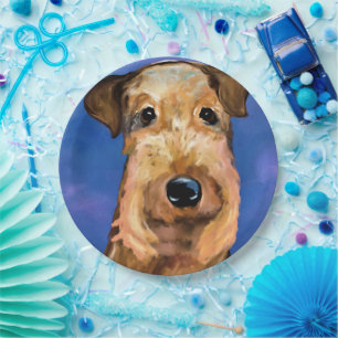  AIREDALE TERRIËR          PAPIEREN BORDJE