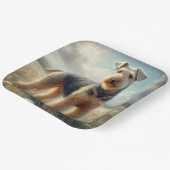 Airedale Terrier Papieren Bordje (Gebogen)