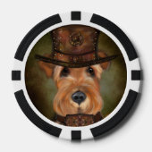 AIREDALE TERRIER POKER CHIPS (Voorkant)