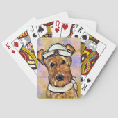 AIREDALE TERRIËR   POKERKAARTEN (Achterkant)