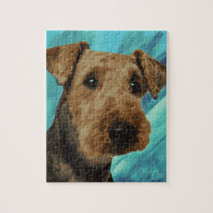 Airedale Terrier Portrait Legpuzzel