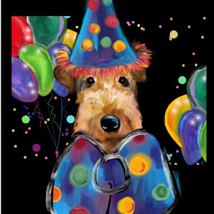 AIREDALE TERRIËR POSTER
