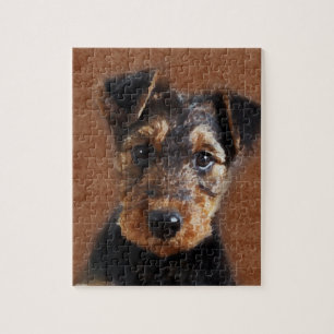 Airedale Terrier Puppy Digital Art Legpuzzel