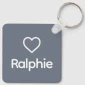 Airedale Terrier Rainbow Bridge Memorial Custom Sleutelhanger (Achterkant)