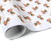 Airedale Terrier Santa Paws Cadeaupapier (Rol Hoek)