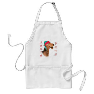 Airedale Terrier Santa Paws Standaard Schort