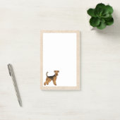 Airedale Terrier Schattige Bingley Terrier Dog Post-it® Notes (Kantoor)