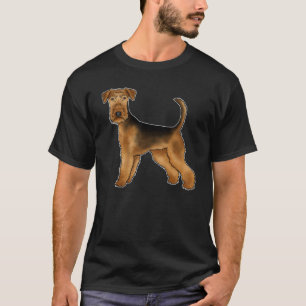 Airedale Terrier Schattige Cartoonhond Bingley Ter T-shirt