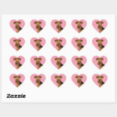 Airedale Terrier Schattige Hondenhoofd op roze har Hart Sticker (Vel)