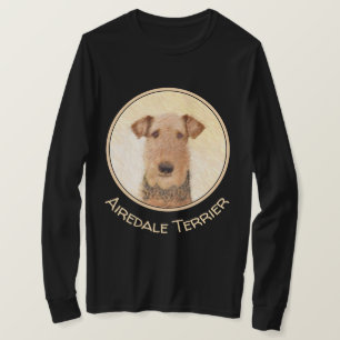 Airedale Terrier Schilderij - Mooie Originele Kuns T-shirt