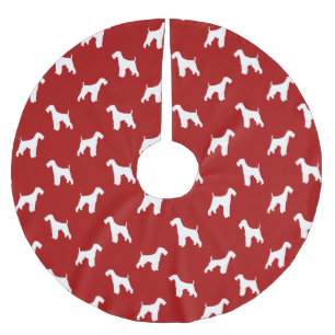 Airedale Terrier Silhouettes Pattern Kerstboom Rok