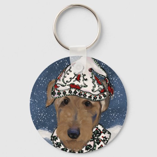 AIREDALE TERRIËR SLEUTELHANGER (Voorkant)