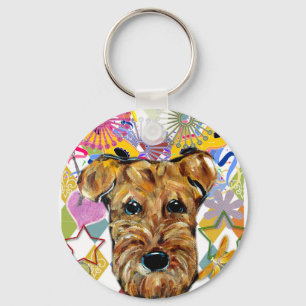 AIREDALE TERRIËR SLEUTELHANGER