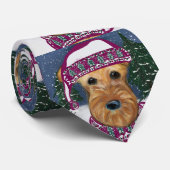 AIREDALE TERRIER STROPDAS (Opgerold)