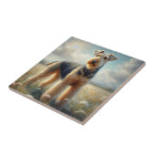 Airedale Terrier Tegeltje (Zijkant)