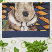 AIREDALE TERRIËR THEEDOEK (Gevouwen)