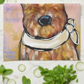 AIREDALE TERRIER THEEDOEK (Gevouwen)