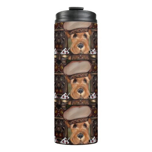 Airedale Terrier Thermosbeker (Voorkant)
