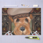 AIREDALE TERRIER TISSUEPAPIER (Craft)