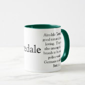 Airedale Terrier Trivia Mug (Devant droit)