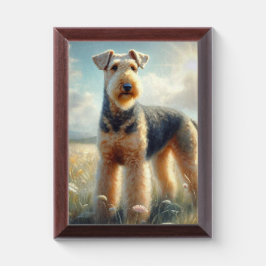 Airedale Terrier Troffee Gedenkplaat